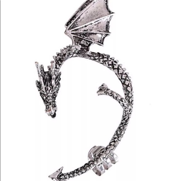 Dragon  punk rock ear cuff - Picture 3 of 11